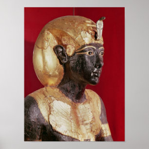 Life size statue of Tutankhamun Poster