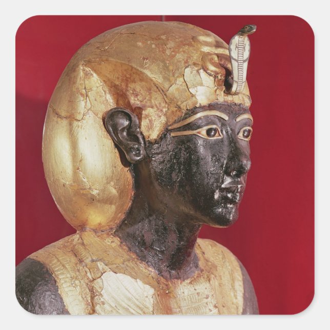 Life size statue of Tutankhamun Square Sticker (Front)