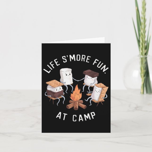Life S'more Fun At Camp Marshmallow  Card (Front)