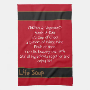 Life Soup Kitchen Towel-Double Stripe Towel