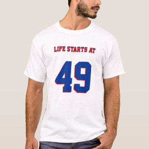Life Starts At 49 Funny 49th Birthday T-Shirt