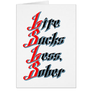Life Sucks Less, Sober Cards