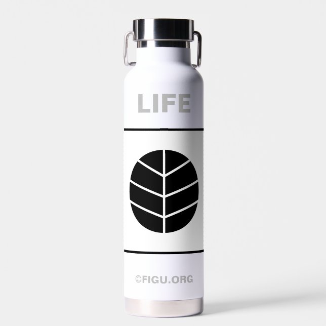 Life Symbol Water Bottle (Front)
