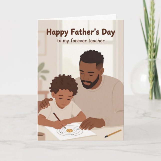 Life Teacher Father's Day Card (Front)