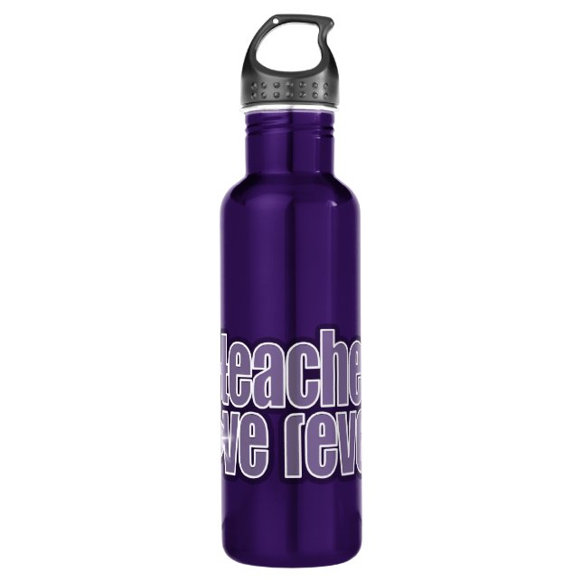 Life teaches love reveals purple red drinks bottle (Front)