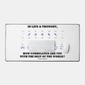 Life Thought How Correlated Are You World Stats Desk Mat (Keyboard & Mouse)