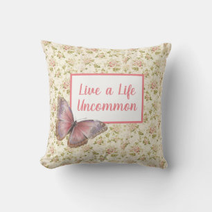 Life Uncommon Butterfly Throw Pillow