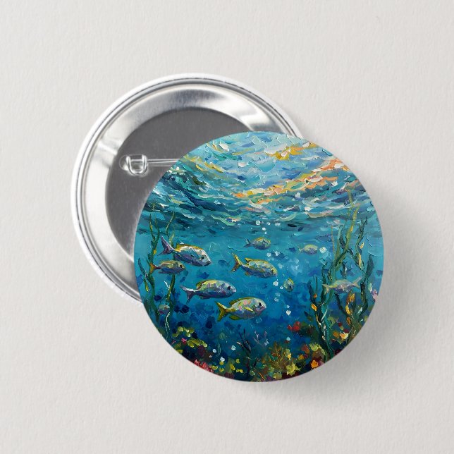 Life Under The Sea Button (Front & Back)