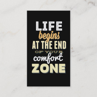 Life Vintage Typography Custom Business Card