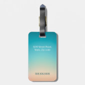 Life was meant for good friends and great adventur luggage tag (Back Vertical)