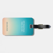 Life was meant for good friends and great adventur luggage tag (Back Horizontal)