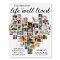 Life Well Lived Heart Shaped Photo Collage Funeral