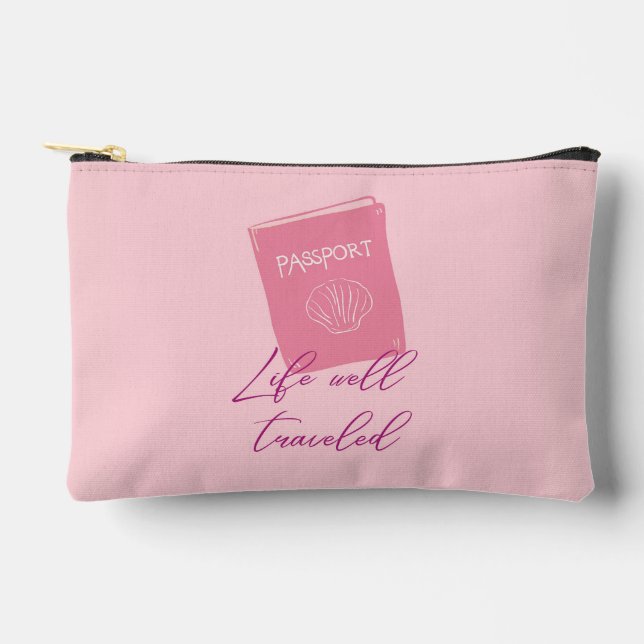 Life Well Traveled Accessory Pouch (Front)
