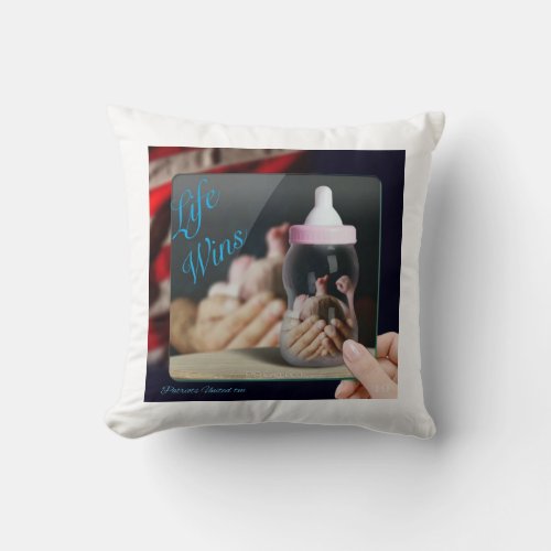 Life wins Pillow