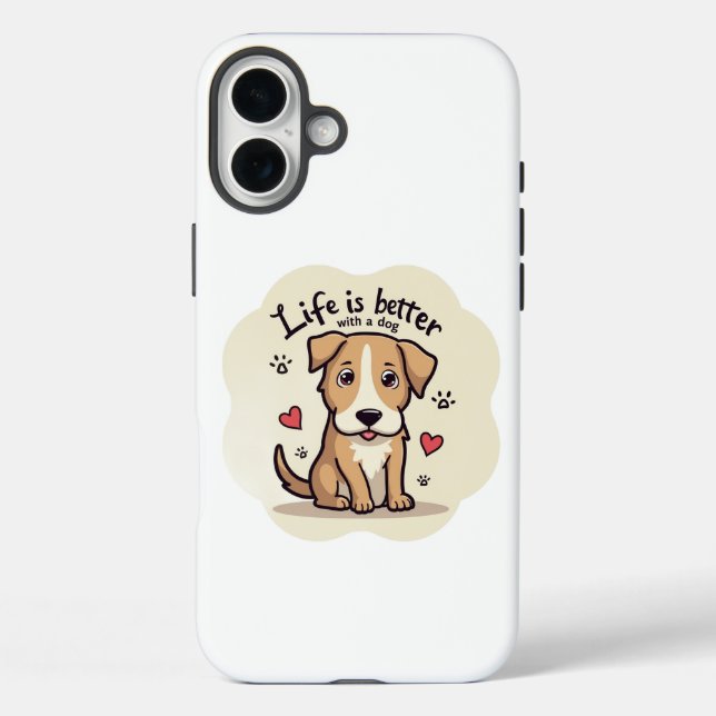 Life With Dogs Case-Mate iPhone Case (Back)