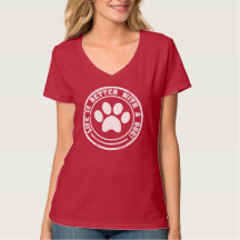 Life With Dog's Women's Hanes Nano V-Neck T-Shirt