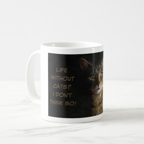 Life without cats I dont think so custom funny Coffee Mug