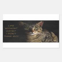 Life without cats? I don’t think so! custom funny