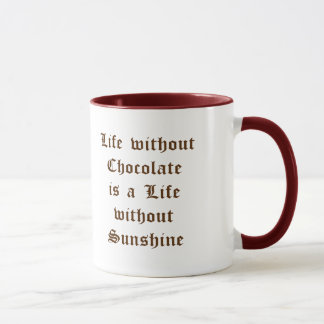 Life without Chocolate is a Life without Sunshine Mug