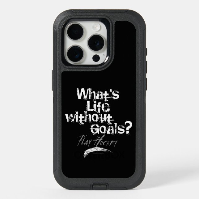 Life Without Goals (Hockey) iPhone 15 Pro Case (Back)
