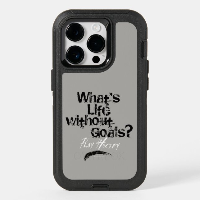 Life Without Goals (Hockey) Otterbox iPhone Case (Back)