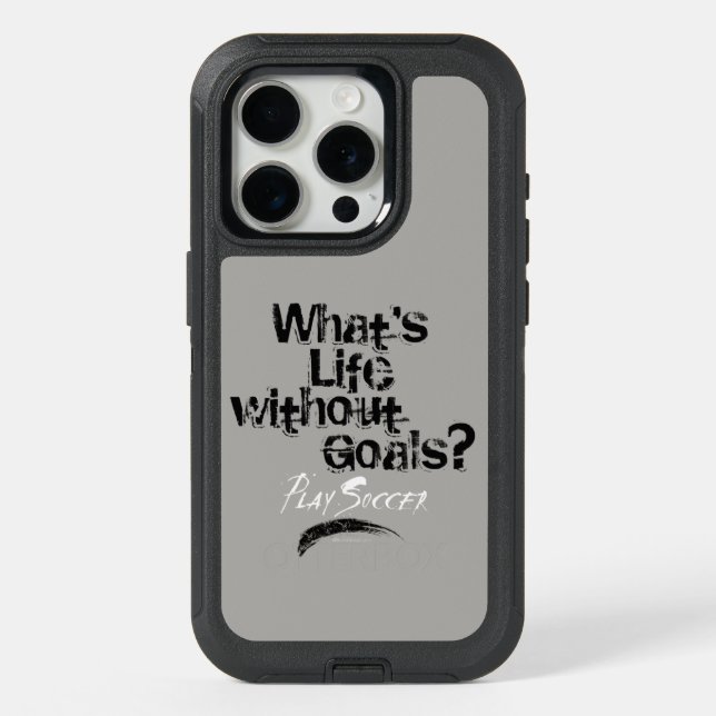 Life Without Goals (Soccer) iPhone 15 Pro Case (Back)
