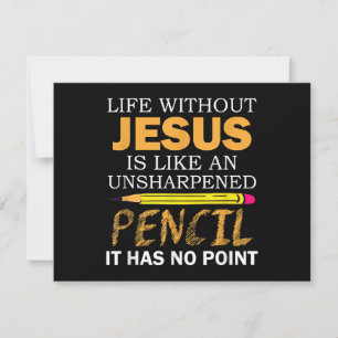 Life Without Jesus Funny Christian Religious Faith Holiday Card