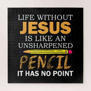 Life Without Jesus Funny Christian Religious Faith Jigsaw Puzzle