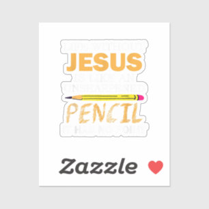 Life Without Jesus Funny Christian Religious Faith Sticker