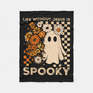Life Without Jesus Is Soky Floral Christian Hallow Fleece Blanket