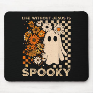 Life Without Jesus Is Soky Floral Christian Hallow Mouse Pad