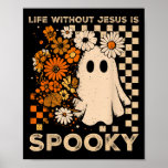 Life Without Jesus Is Soky Floral Christian Hallow Poster