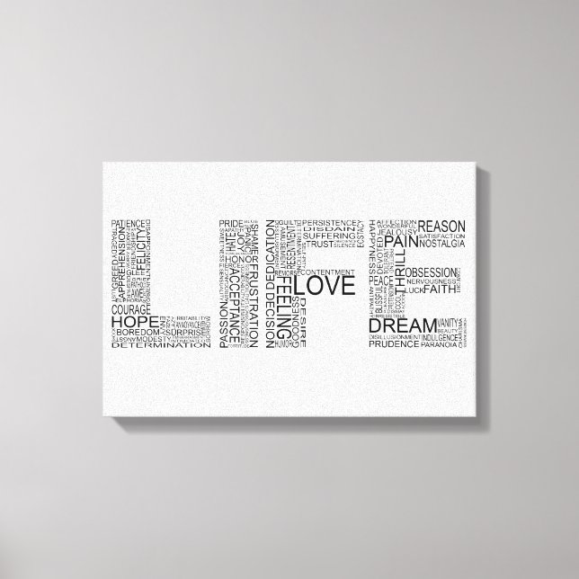 Life Wrapped Canvas Art (Front)