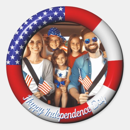 Lifebelt for Independece Day Classic Round Sticker