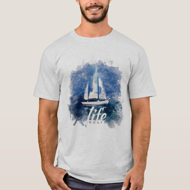 lifeboat Blue T-Shirt (Front)