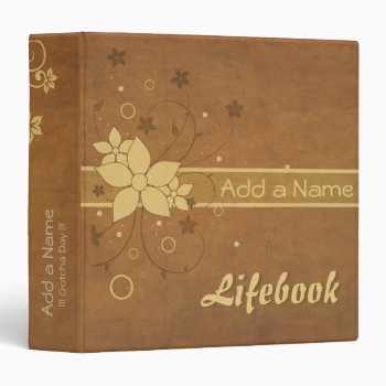 Lifebook 3 Ring Binder by GroovyFinds at Zazzle