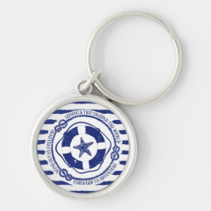 Lifebuoy And Starfish Keychain
