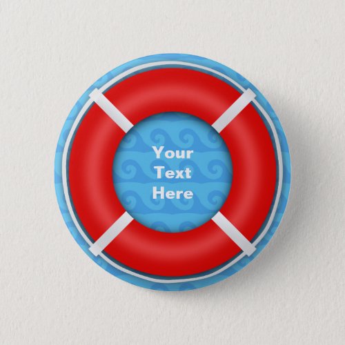 Lifebuoy Pinback Button