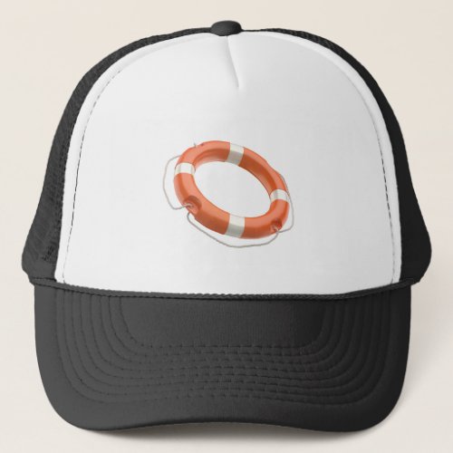 Lifebuoy ring trucker hat