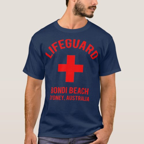 Lifeguard Bondi Beach Sydney Australia Beach T_Shirt