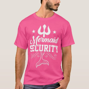 lifeguard Design as mermaid security Motive T-Shirt