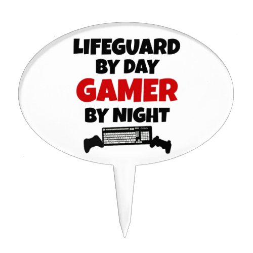 Lifeguard Gamer Cake Topper