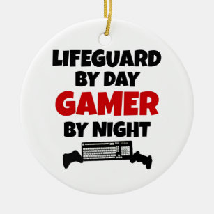 Lifeguard Gamer Ceramic Ornament