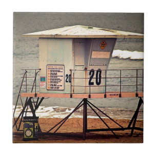 Lifeguard House Huntington Beach Ceramic Tile