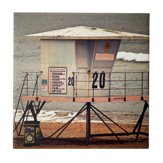 Lifeguard House Huntington Beach Ceramic Tile