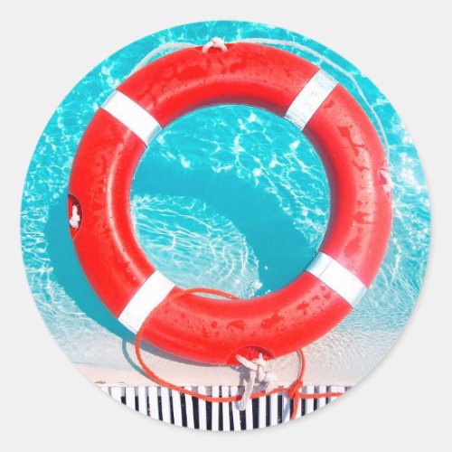 Lifeguard Lifesaver Classic Round Sticker
