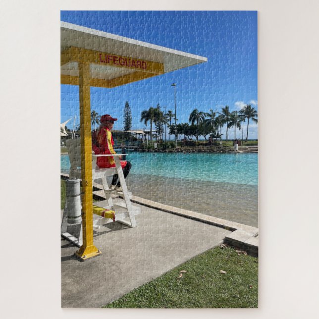 Lifeguard On Duty Jigsaw Puzzle (Vertical)