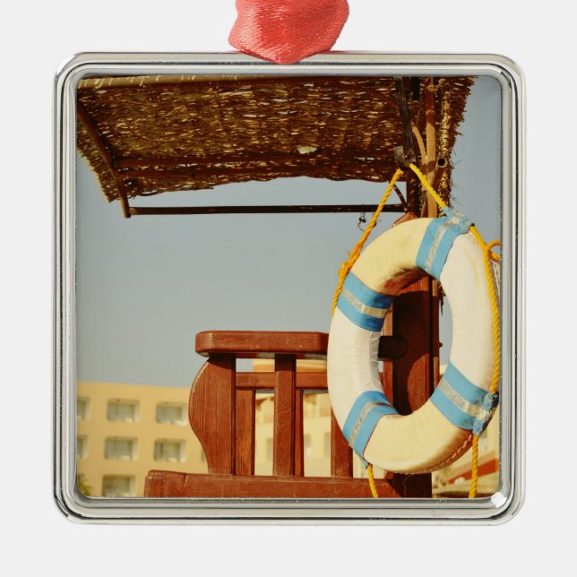 Lifeguard seat metal ornament (Front)