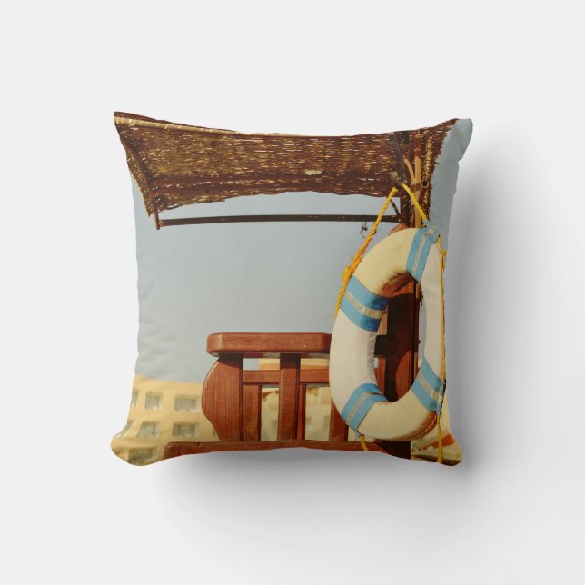 Lifeguard seat throw pillow (Front)
