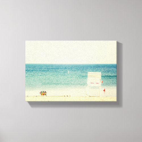 Lifeguard Stand  Beach Wrapped Canvas